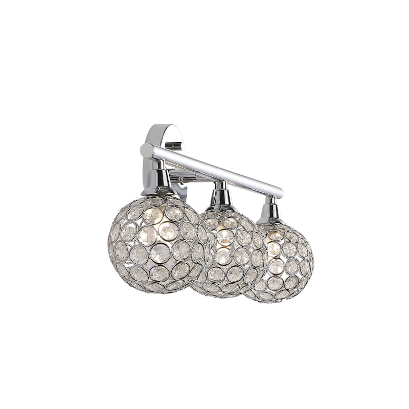 Beverly Iron/Glass Contemporary Glam LED Vanity Light, by JONATHAN Y