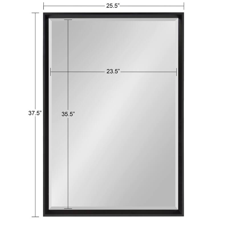 Kate and Laurel Calter Glam Framed Wall Mirror