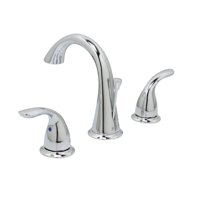 Clover 8" Widespread Bathroom Faucet, Chrome Finish - 8" widespread