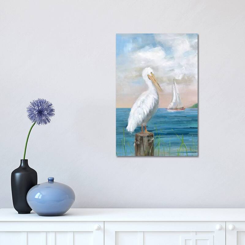 iCanvas "Pelican View I" by Sally Swatland Canvas Print - 18x12x1.5