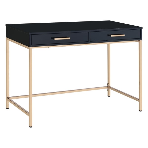 Alios Desk with Black Gloss and Gold Frame. Opens flyout.