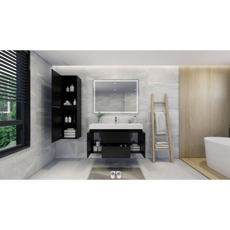 Baillie 48'' Wall-Mounted Vanity with Reinforced Acrylic Sink