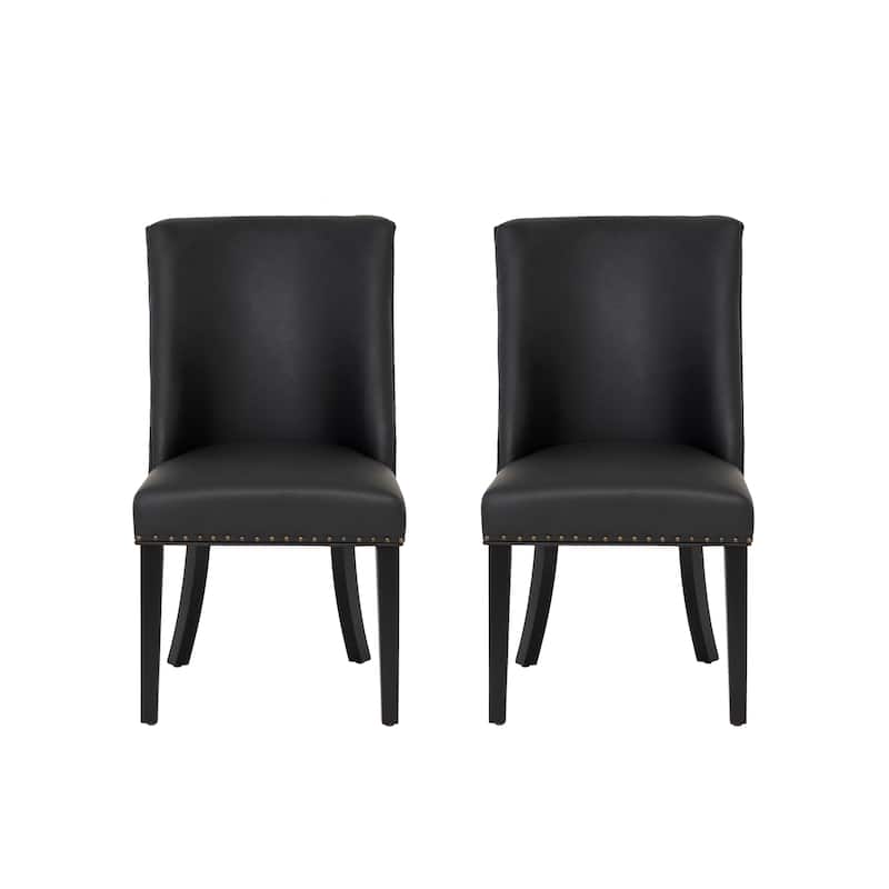 Allard Faux Leather Dining Chairs (Set of 2)