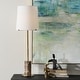 preview thumbnail 2 of 4, Uttermost Sepia Brown Marble Buffet Lamp - 36" H X 12" W X 12" D
