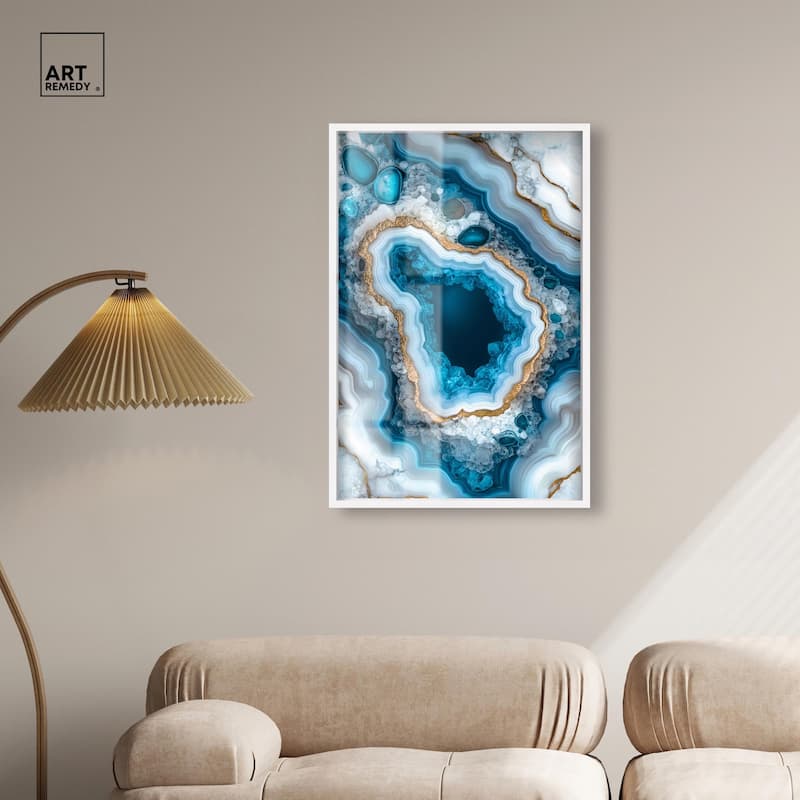 Gilded Geode Eye I Shadowbox by Art Remedy