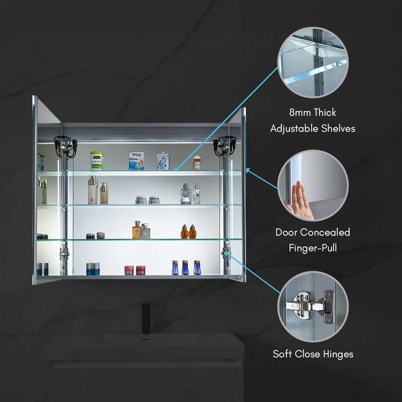 Blossom LED Mirror Medicine Cabinet with Lights