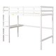 preview thumbnail 30 of 53, Loft Pine Wood Bed Frame with Safety Guardrail,Built-In Desk,Ladder,Twin Size