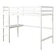 preview thumbnail 70 of 91, Modern Solid Wood Loft Bed with Built-in Desk, Safety Ladder