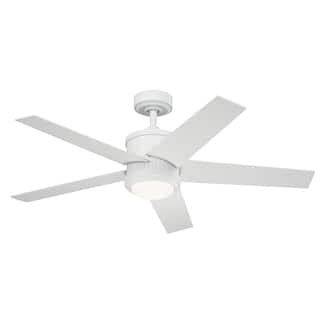 Kichler Lighting Brahm 48 inch Integrated LED Indoor Matte White Ceiling Fan