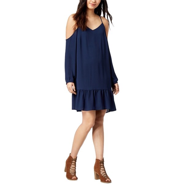 cold shoulder peplum dress