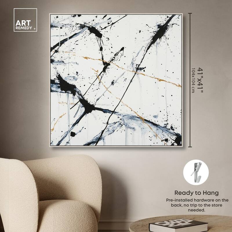 Splintered Impact I Canvas by Art Remedy
