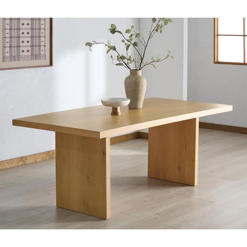 SAFAVIEH Couture Shelbee Wood Rectangle Dining Table - 78"W x 38"D x 30"H