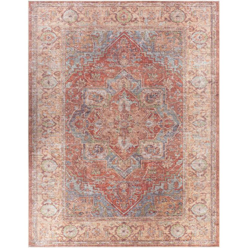 Livabliss Tala Vintage Machine Washable Area Rug