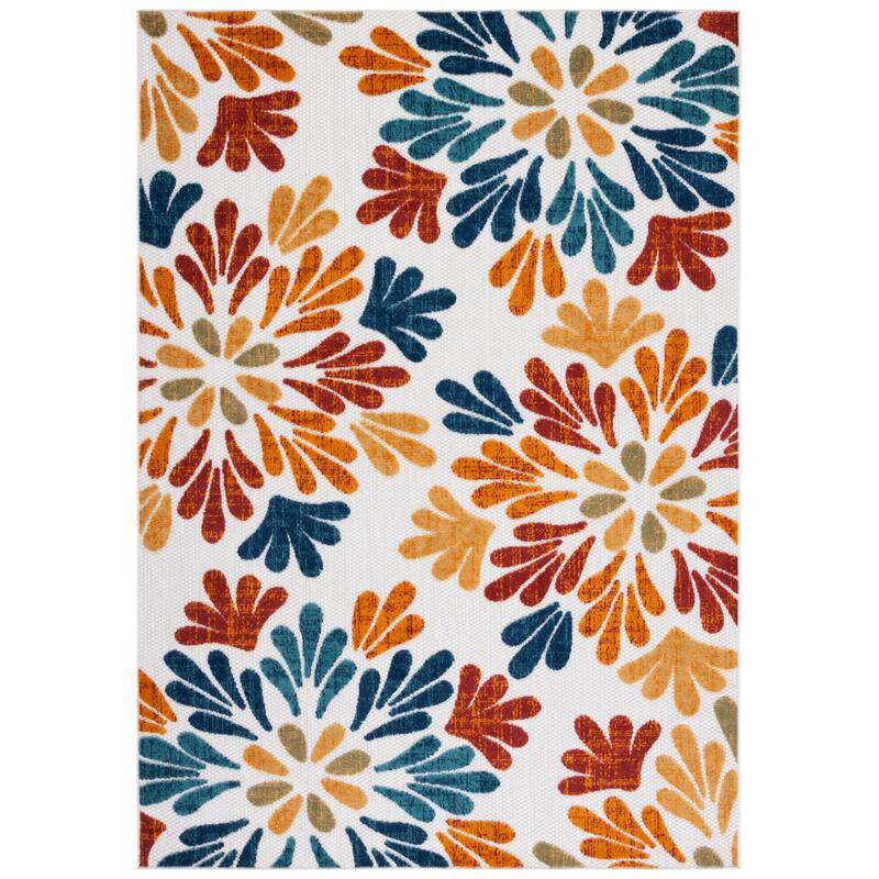 SAFAVIEH Cabana Fleda Indoor/ Outdoor Waterproof Patio Floral Rug