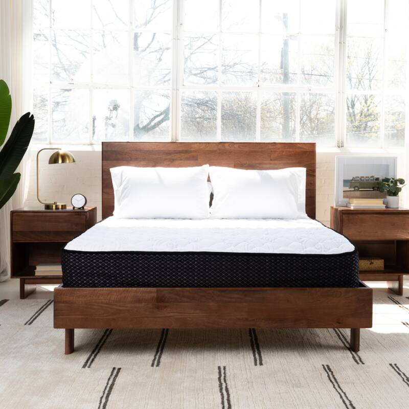 Signature Design by Ashley Limited Edition Plush Black and Grey 12-inch Mattress - Queen - Firm