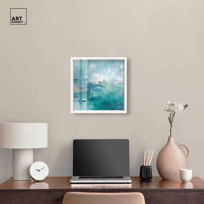 Green Blue II Shadowbox by Art Remedy