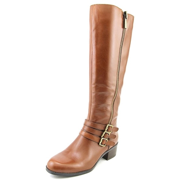 Bandolino Carsononi Wide Calf Women Round Toe Leather Knee High Boot