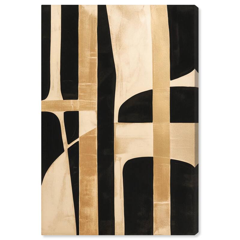 Noir and Gold I Canvas by Art Remedy, Gallery Wrapped - 30" x 45"