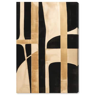 Noir and Gold I Canvas by Art Remedy, Gallery Wrapped