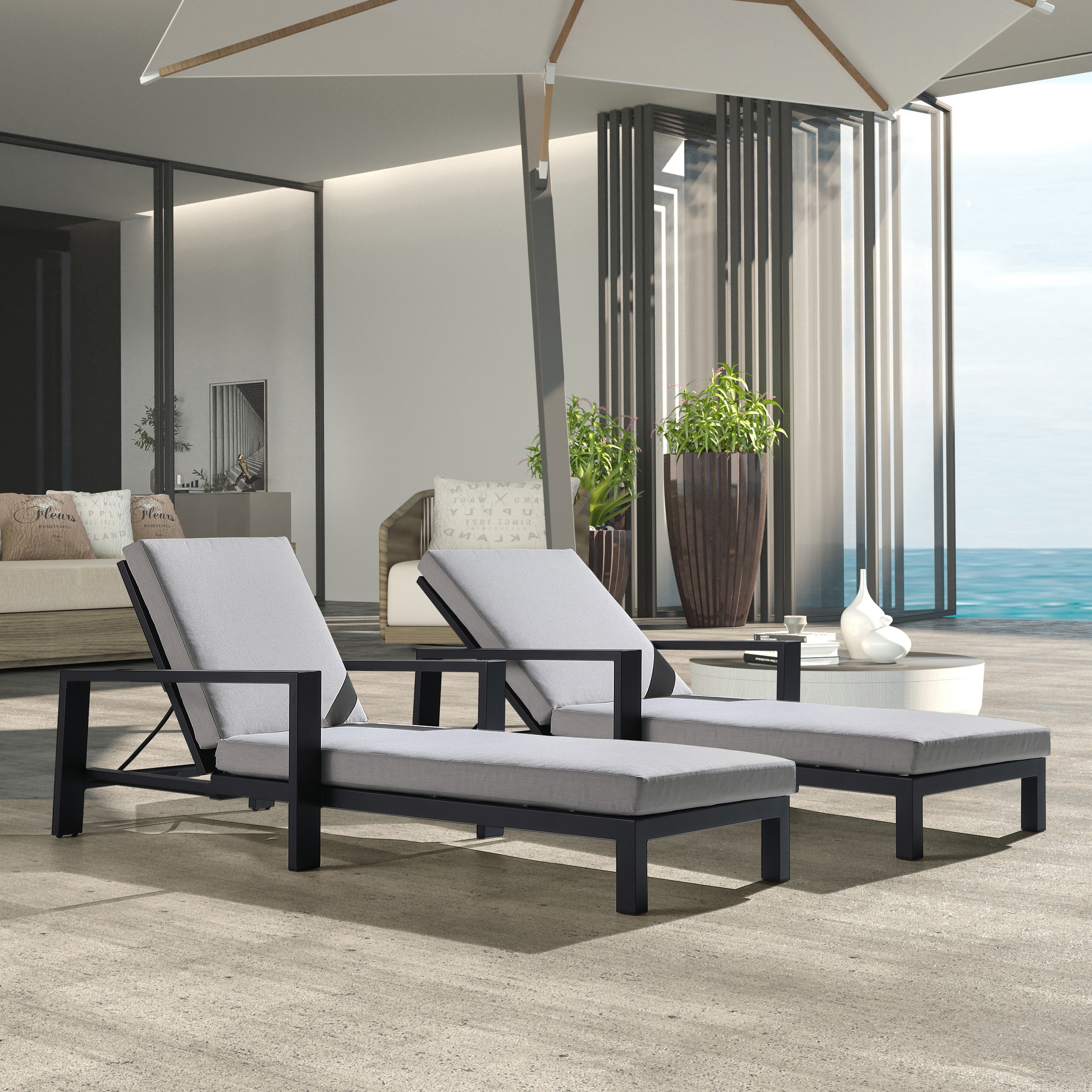 Contemporary outdoor chaise lounge 2025