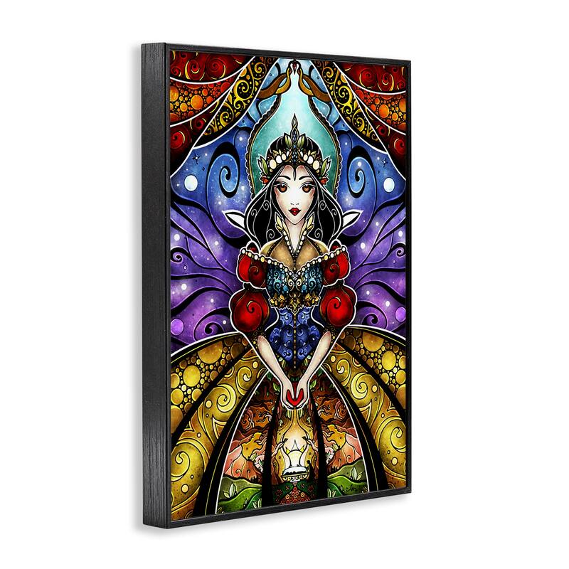 Stupell Nouveau Princess Portrait Framed Giclee Art Design By Mandie Manzano