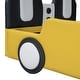 preview thumbnail 16 of 18, Race Car-Shaped Platform Bed Twin Size Bed Frame Stylish Kids Bed Anti-collision PU Leather Upholstered with Wood Slat Support