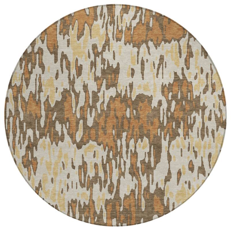 HomeRoots Striped Transitional Rectangle Outdoor Rug