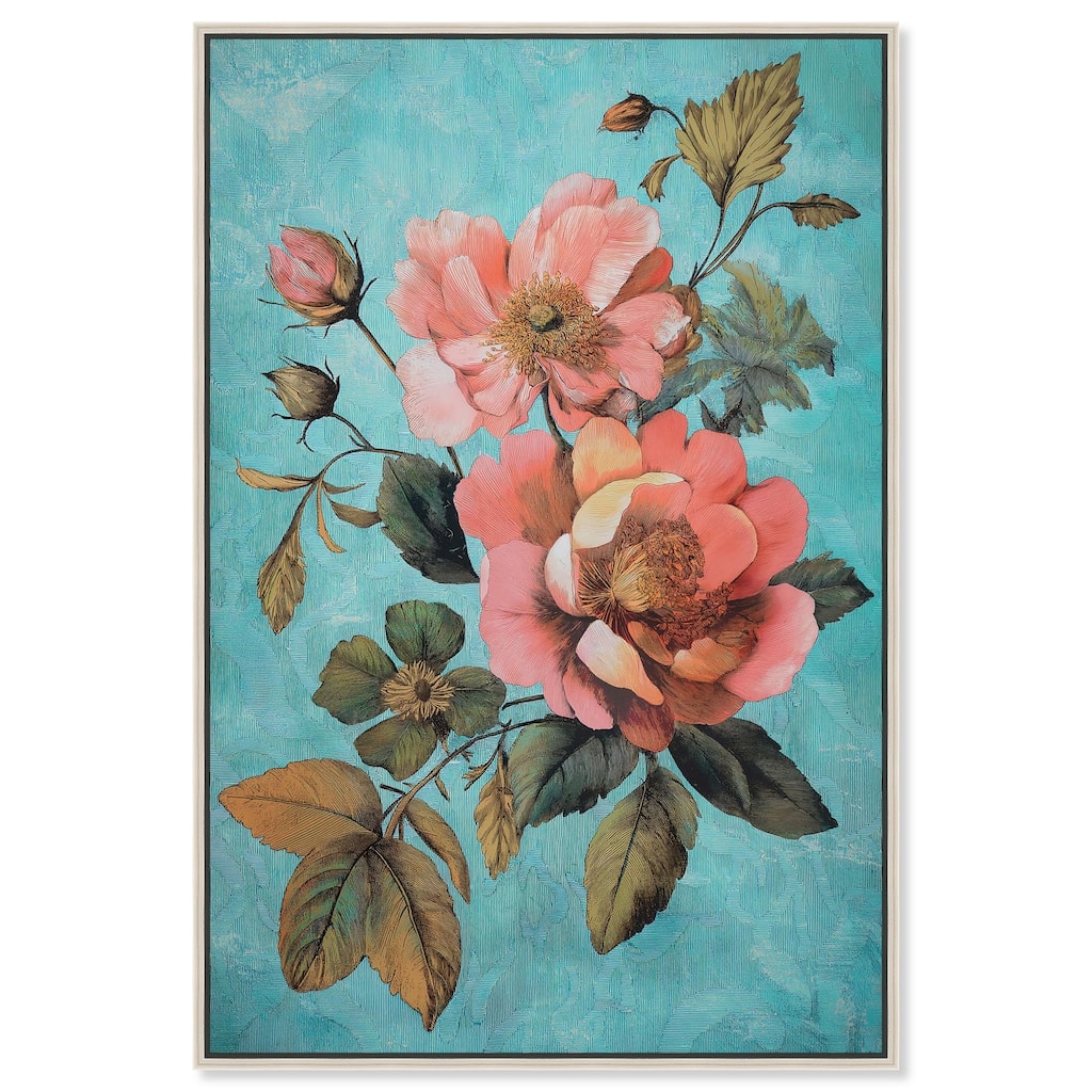 Floral Azure Ascent I Canvas by Art Remedy