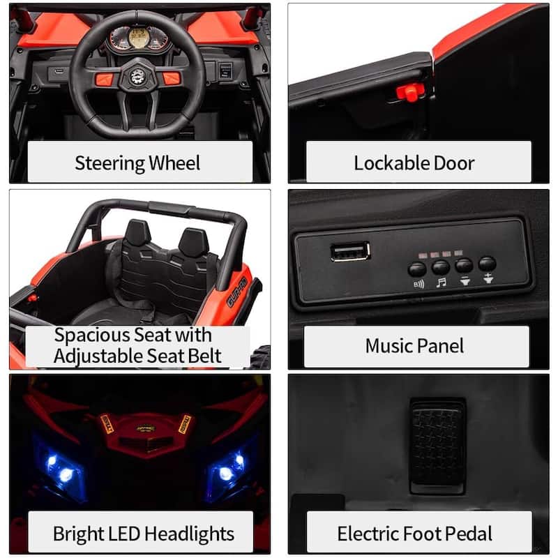 24V Ride On UTV Car, Battery Powered Electric Vehicles