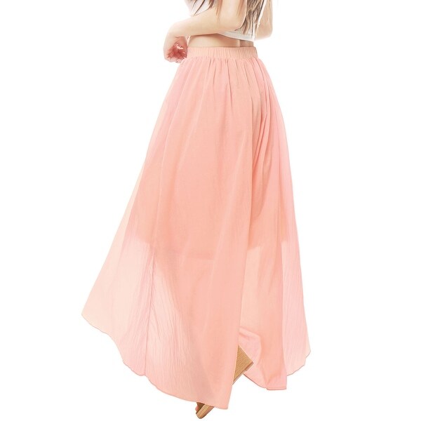 flowy boho maxi skirt