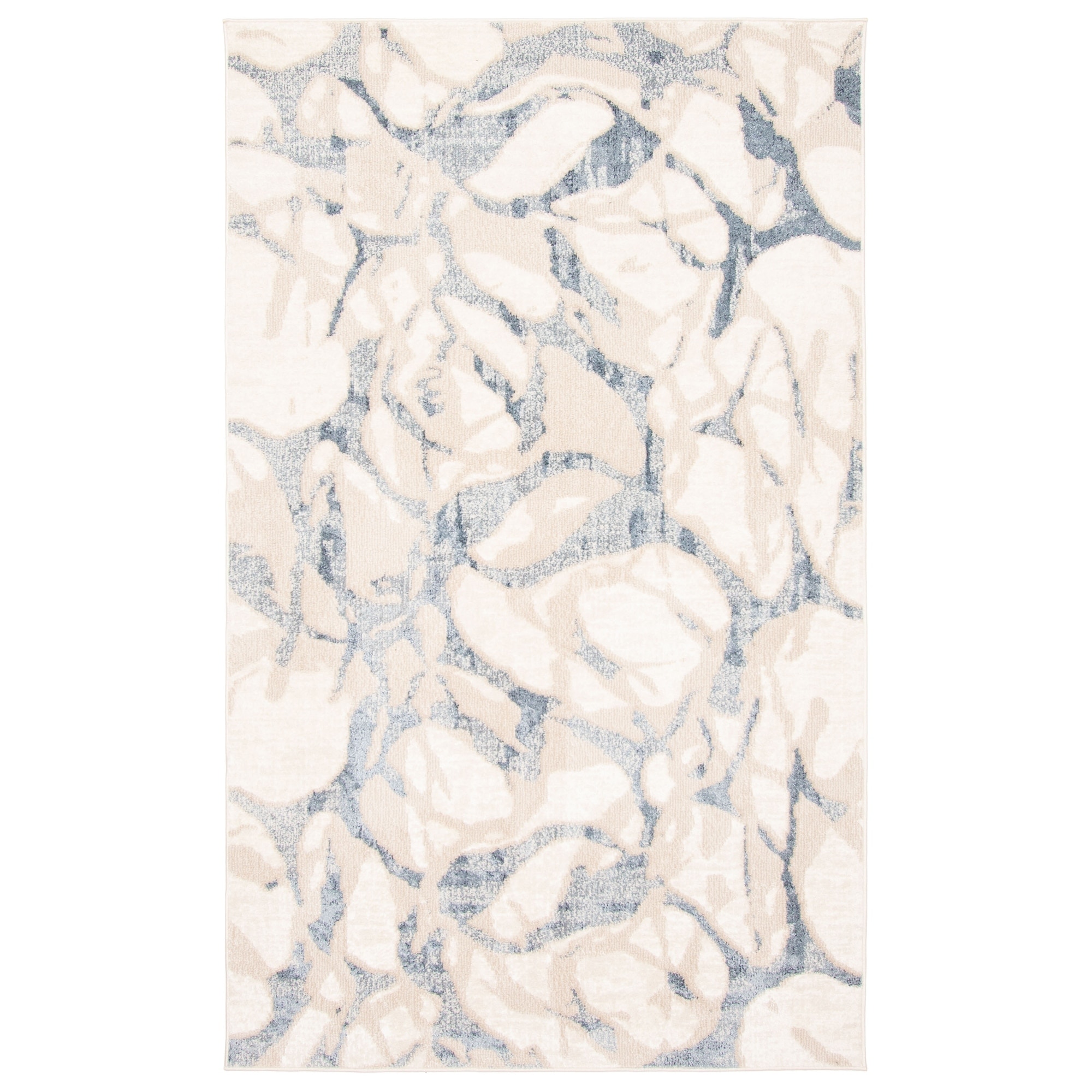ECARPETGALLERY Machine Woven Azalea Ivory Area Rug