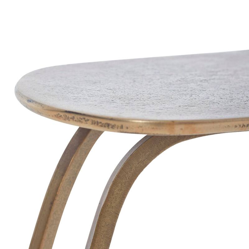 Renwil Balam Aluminum Side Table, Antique Brass