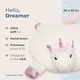 preview thumbnail 2 of 4, Bearington Baby Dreamer 30 x 30 Inch Unicorn Plush Tummy Time Play Mat for Babies - Multi