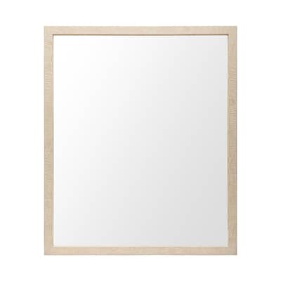 Bristol Tan 20x24 Faux Wood Frame Bathroom Vanity Mirror - 21.5L x 1.8W x 25.5H