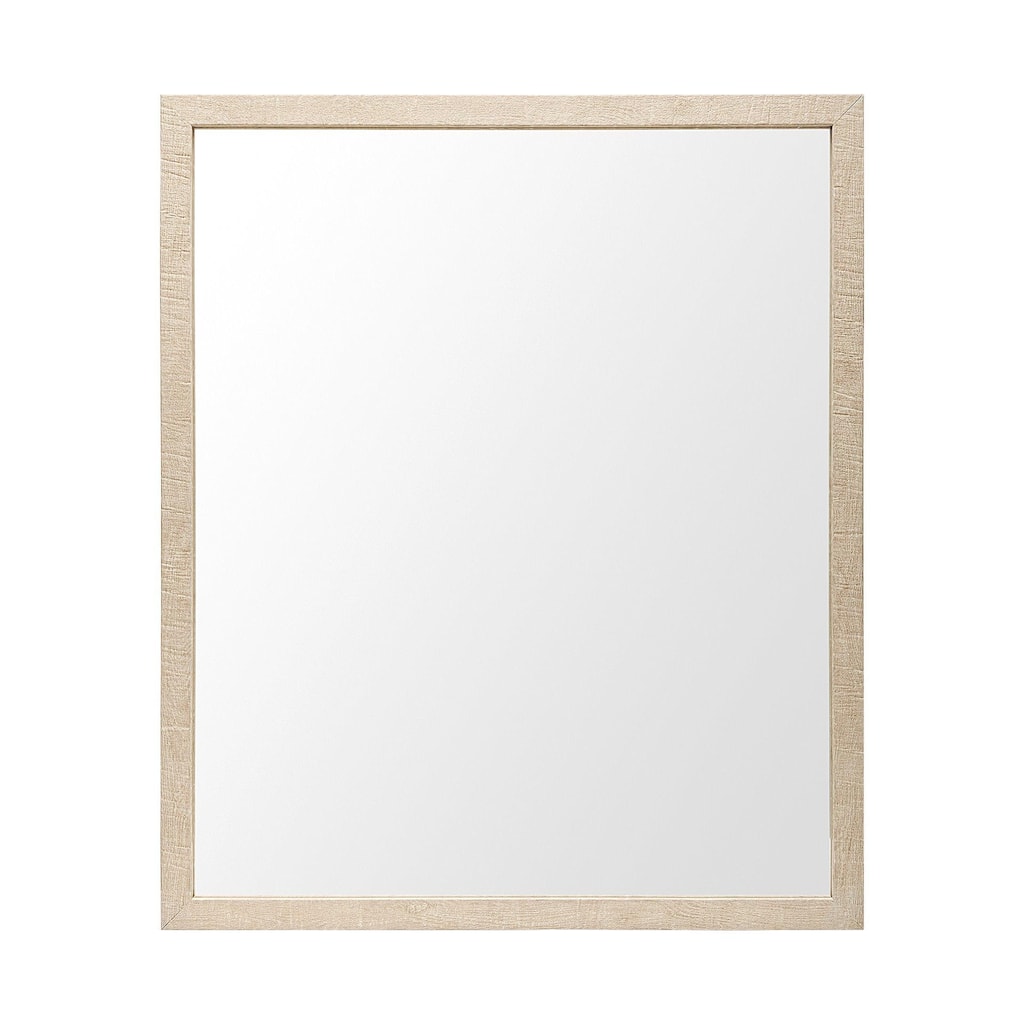 Bristol Tan 20x24 Faux Wood Frame Bathroom Vanity Mirror - 21.5L x 1.8W x 25.5H