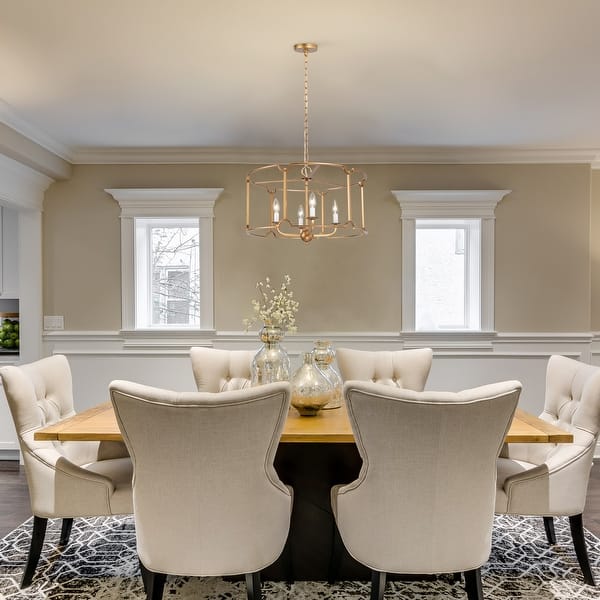 Alisar Mid-century Modern Drum Chandelier Farmhouse Large Lantern ...