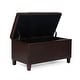 preview thumbnail 13 of 14, Adeco Rectangular Storage Ottoman Faux Leather Bench Lift-top Footrest