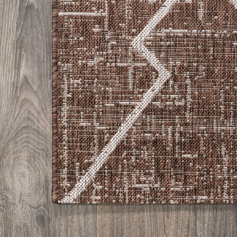 JONATHAN Y Derya Tribal Diamond Trellis Indoor/Outdoor Area Rug