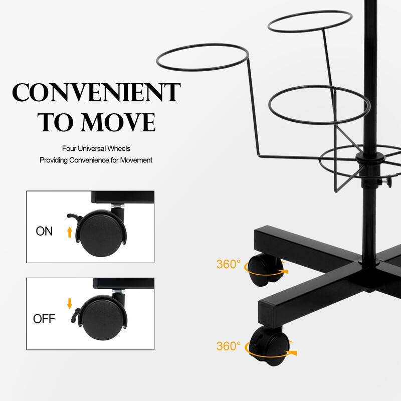 7 Tier Freestanding Cap Display Hat Rack Stand with 35 Hooks