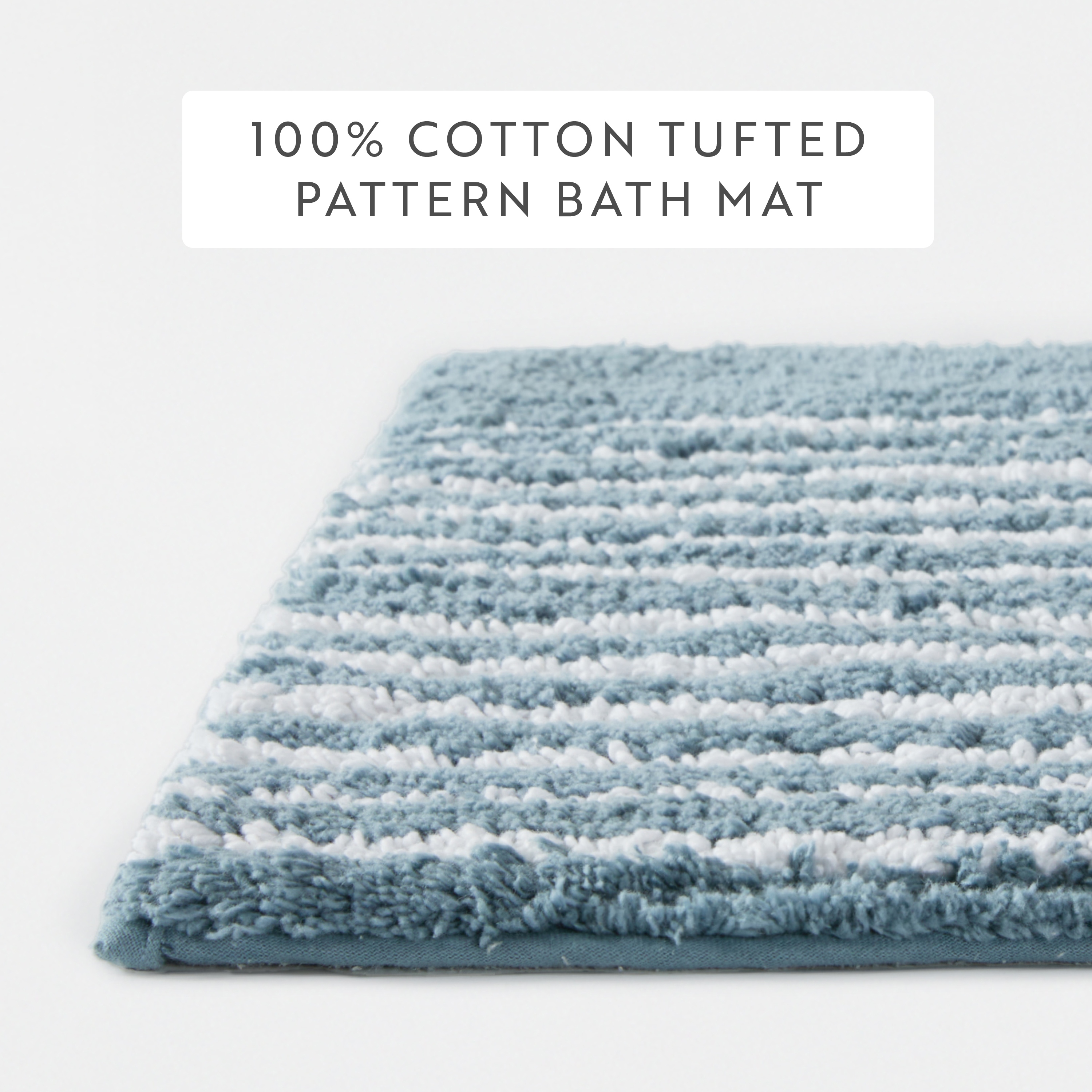 Becky Cameron 100% Cotton Modern Patterned Bath Mat