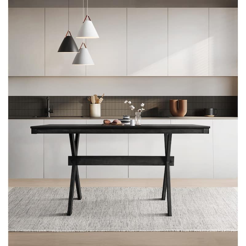 Clayfell Oden 6 Piece Dining Set, Brown/Gray - Table only(Black)