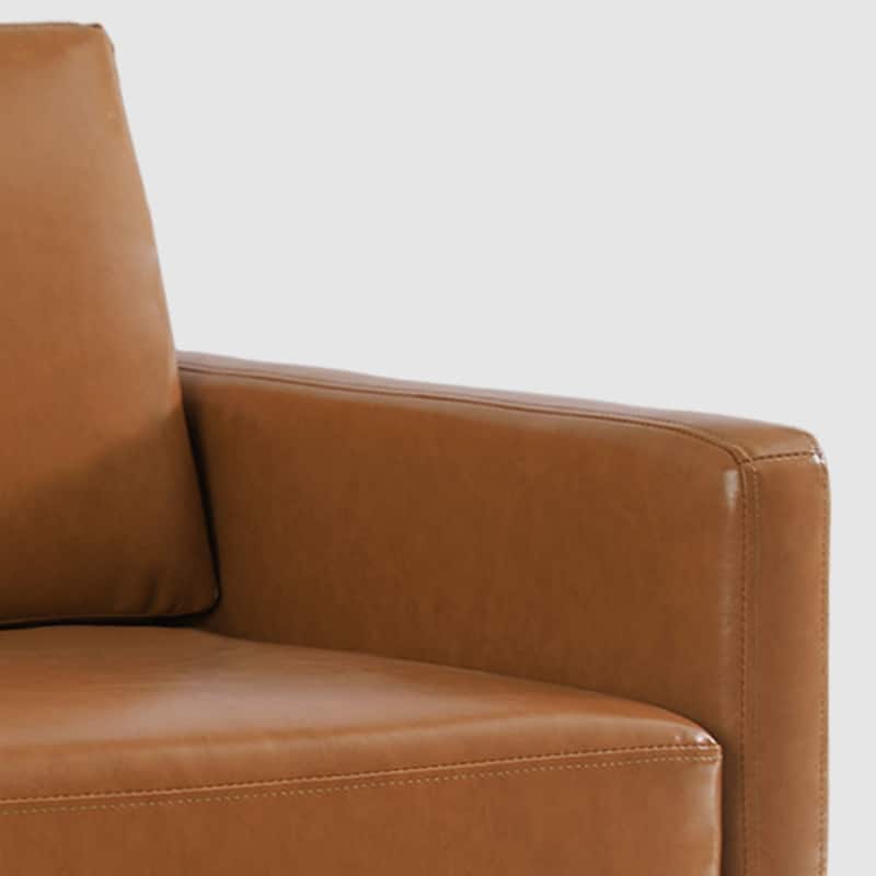 uixe Modern Upholstered Swivel Accent Chair with Pocket Spring Seat