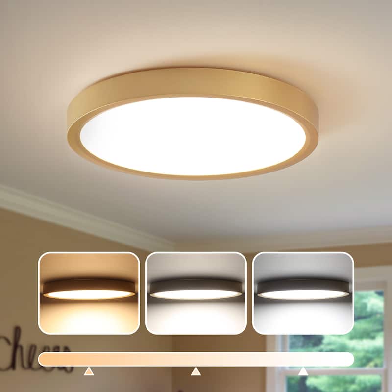 Modern 9.06-inch Round LED Flush Mount Ceiling Lighting for Hallway Bedroom