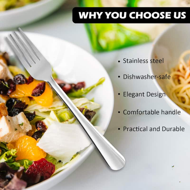 60 Pieces Forks /Spoons/Knives Silverware Set Stainless Steel Flatware Set