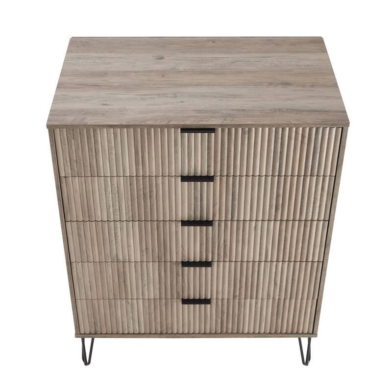 Manhattan Comfort 2-Piece Dumbo Modern Multi Drawer Dresser Set