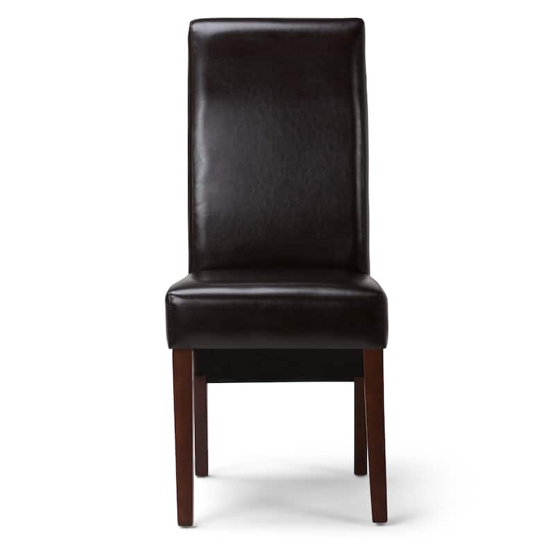 WYNDENHALL Franklin Transitional Deluxe Parson Dining Chair (Set of 2) - 17.7"w x 19.7"d x 40.2"h