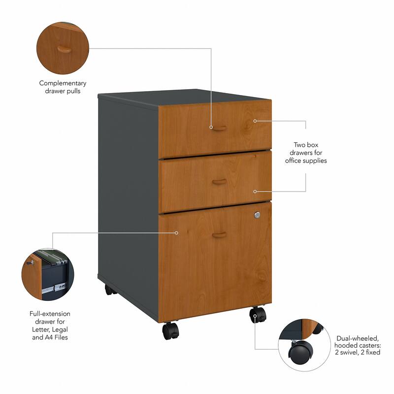 Series A Advantage Beech 3-drawer File