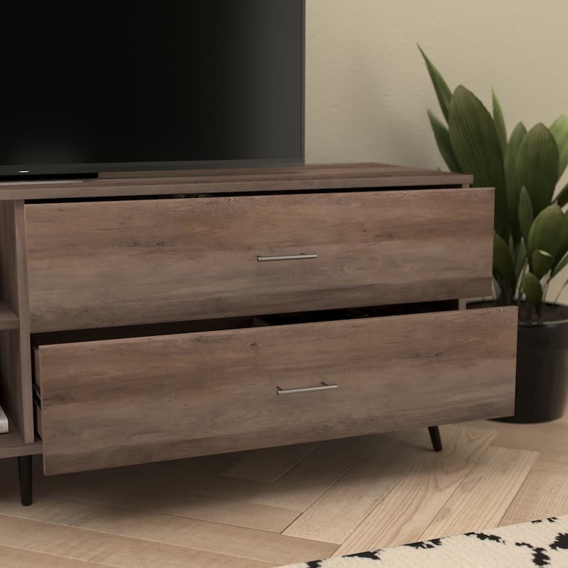TV Stand for up to 60" TV's with Adjustable Shelf and Storage Drawers