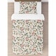 preview thumbnail 3 of 4, Sweet Jojo Designs Vintage Floral Boho Girl 2-piece Twin Comforter Set Blush Pink Yellow Green White Shabby Chic Rose Farmhouse