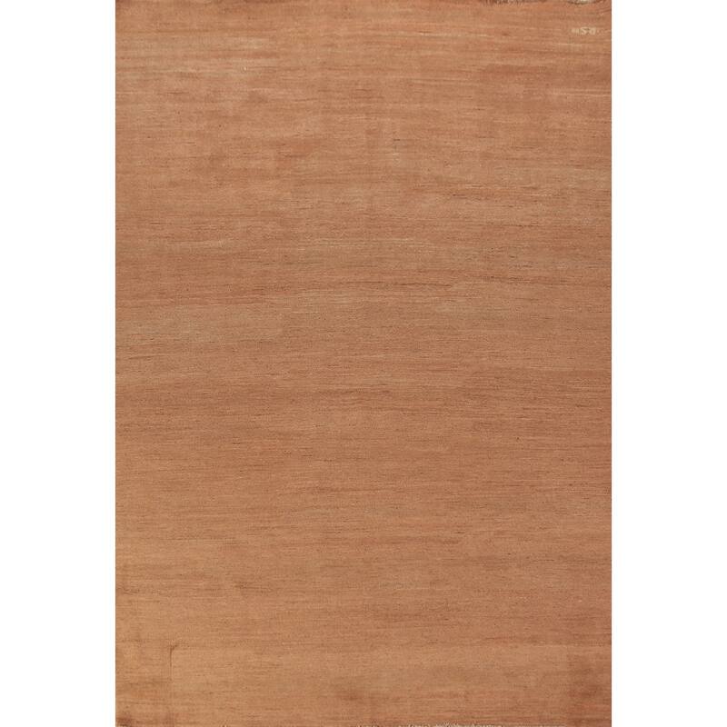 Tribal / Modern Gabbeh Oriental Area Rug Hand-Knotted Wool Carpet - 6'6" x 9'7"